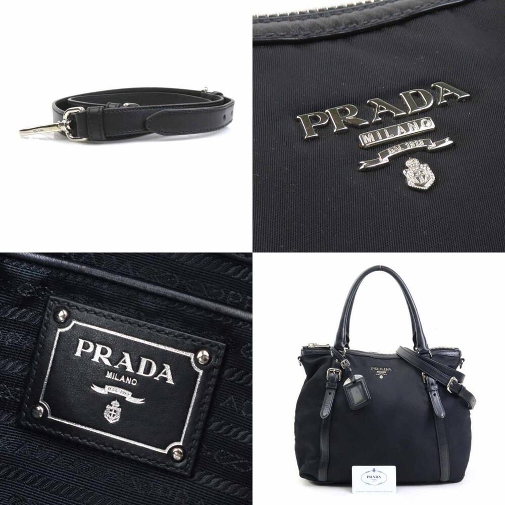 PRADA Black Leather Shoulder Bag - Picture 5 of 5